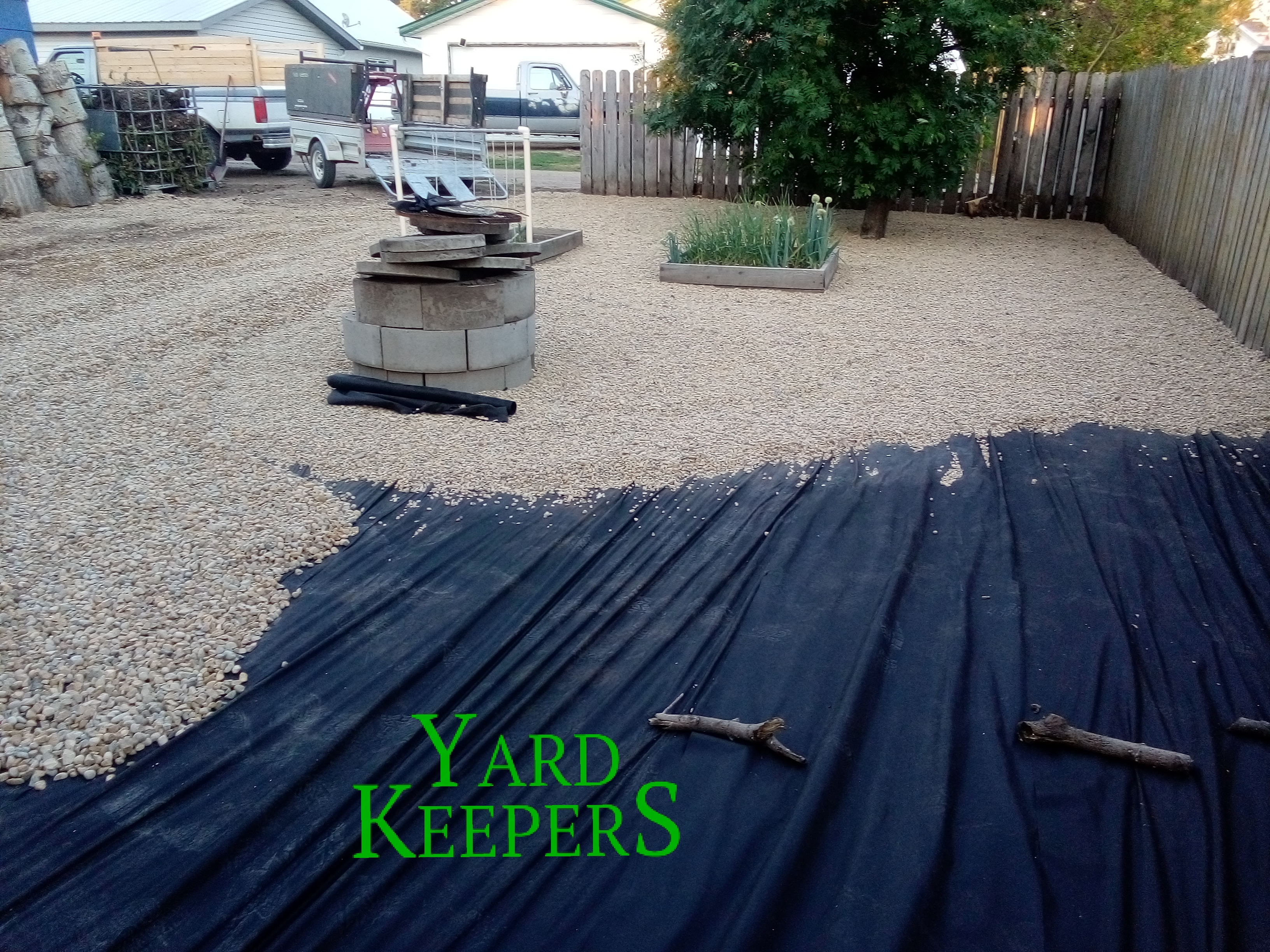 Stone Hardscaping Project